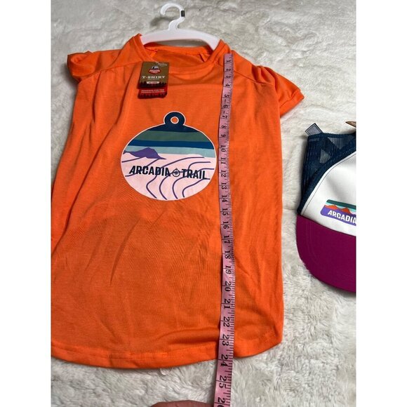Arcadia trail logo tee and hat dog size XXL - Picture 3 of 10